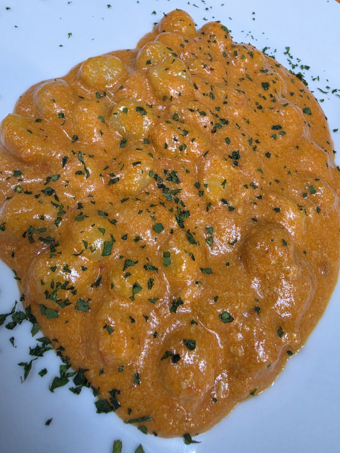 Gnocchetti alla crema di scampi